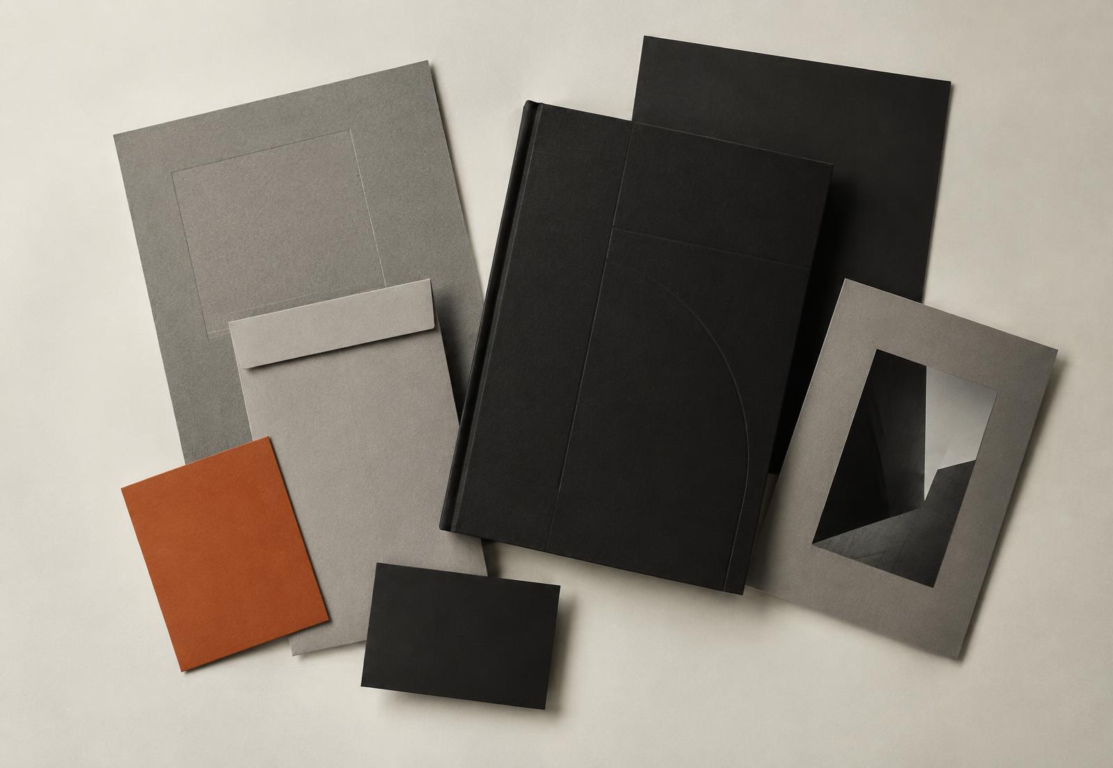 Placeholder: printed brand identity collateral